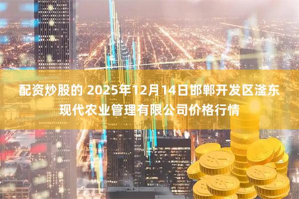 配资炒股的 2025年12月14日邯郸开发区滏东现代农业管理有限公司价格行情